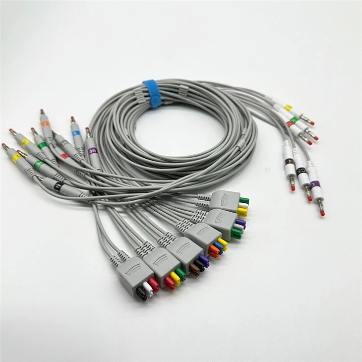 GE Compatible 16 Leads ECG Holter Cable high quality