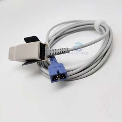 Nellcor Oximax 9 Pin Adult Clip SPO 2 Sensor